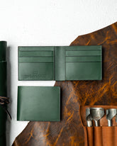 Adam Wallet – Green Indian Buffalo Full-Veg Leather