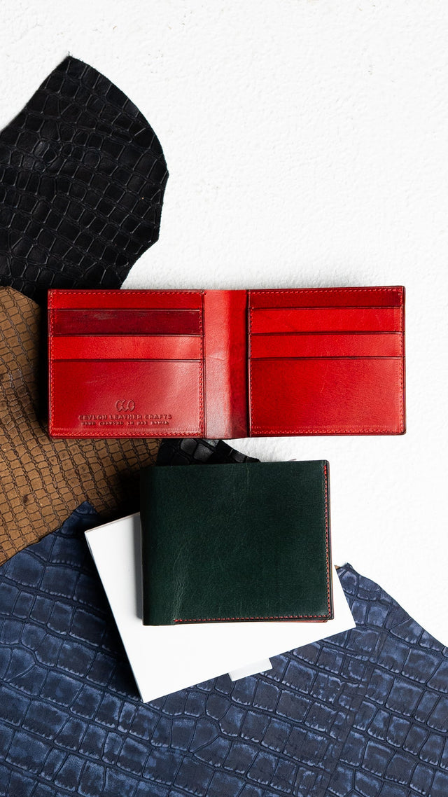 Adam – Woody Green & Wine Red Edition - Ceylon Leather Crafts