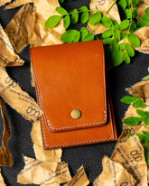 LAEL Wallet – Tan Buffalo Calf Full - Veg Leather - Ceylon Leather Crafts