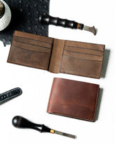 LEO Wallet – Dual Oil Pull - Up Edition (Dark Brown) - Ceylon Leather Crafts