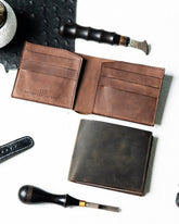 Levi Wallet – Crazy Horse Dark Edition - Ceylon Leather Crafts