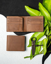 Levi Wallet – Honey Brown Oil Pull - Up Edition - Ceylon Leather Crafts