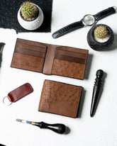 Ostrich Leather Bifold – Levi Edition - Ceylon Leather Crafts