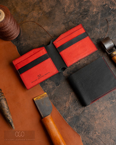 Levi Black Red - goat Leather