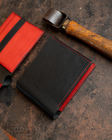Levi Black Red - goat Leather