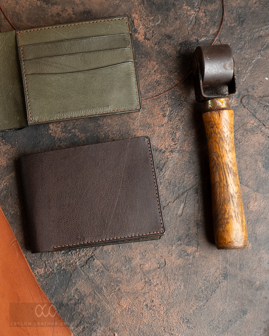 LEO Brown & Green - Goat Leather