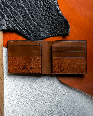 Ostrich Leather Bifold – Levi Edition