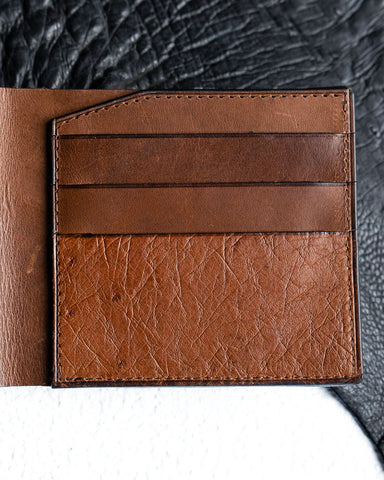 Ostrich Leather Bifold – Levi Edition