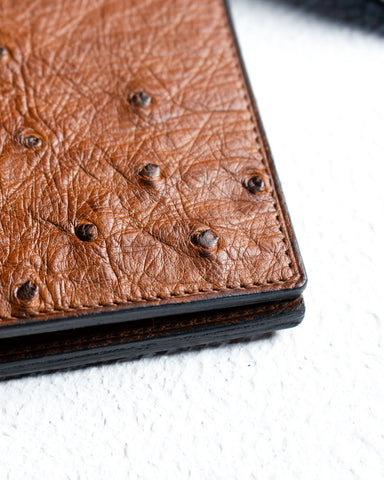 Ostrich Leather Bifold – Levi Edition