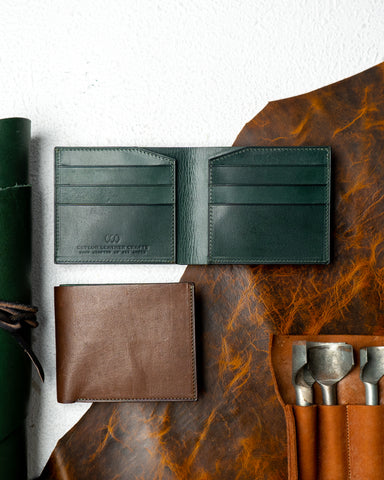 Levi Wallet – Ceylon Buffalo Brown & Woody Green Edition