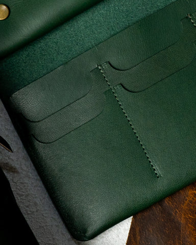 Aurora – Green Indian Buffalo Calf Leather