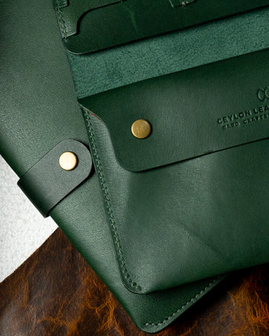 Aurora – Green Indian Buffalo Calf Leather