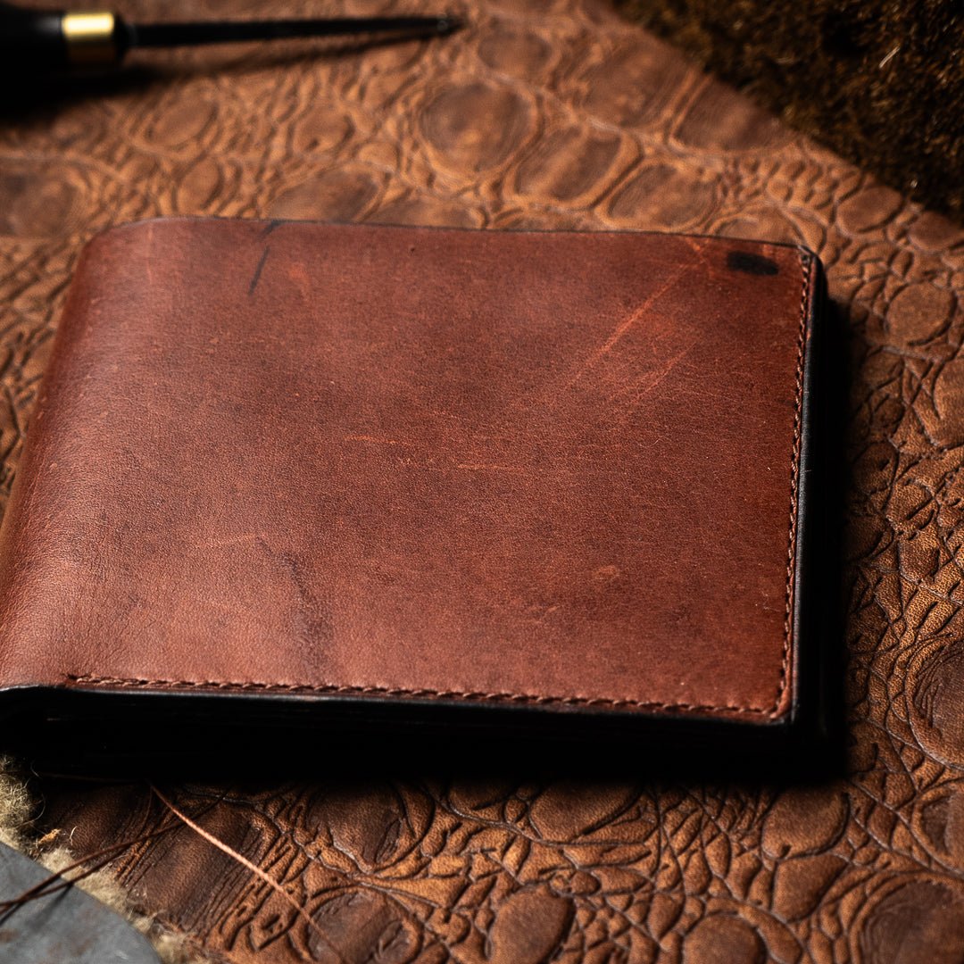 Adam - Reddish Brown Cow Leather - Ceylon Leather Crafts