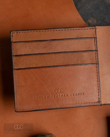 Adam - Reddish Brown Cow Leather - Ceylon Leather Crafts