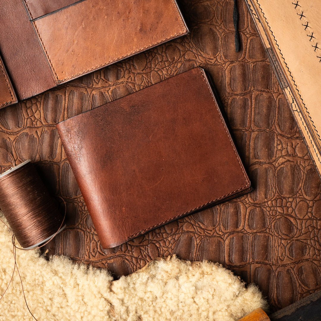 Adam - Reddish Brown Cow Leather - Ceylon Leather Crafts