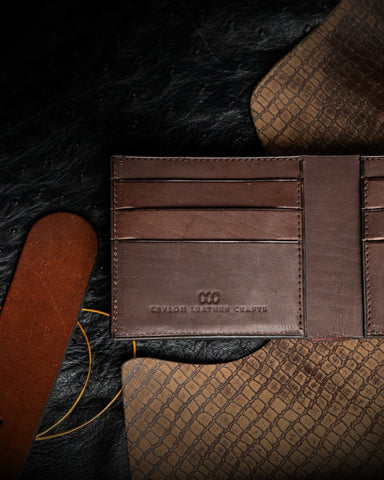 Adam Wallet – Ceylon Dark Brown Edition - Ceylon Leather Crafts