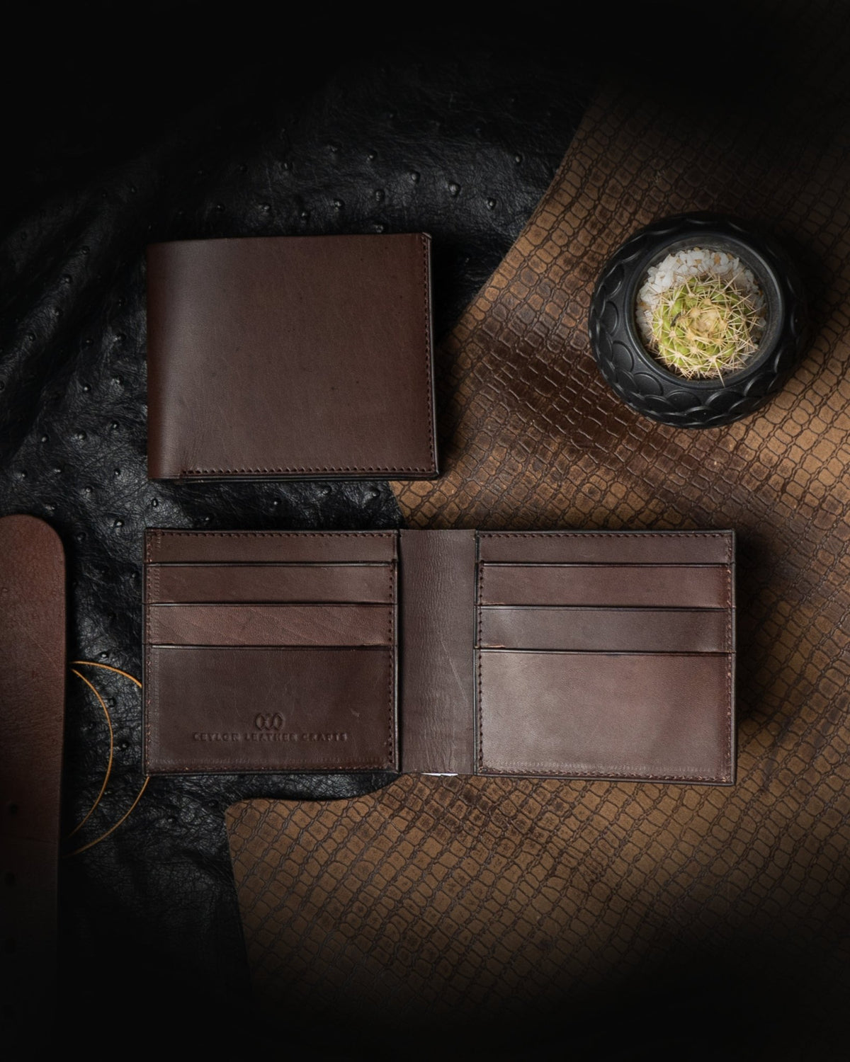 Adam Wallet – Ceylon Dark Brown Edition - Ceylon Leather Crafts