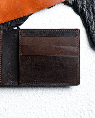 Adam Wallet – Coffee Brown Edition - Ceylon Leather Crafts