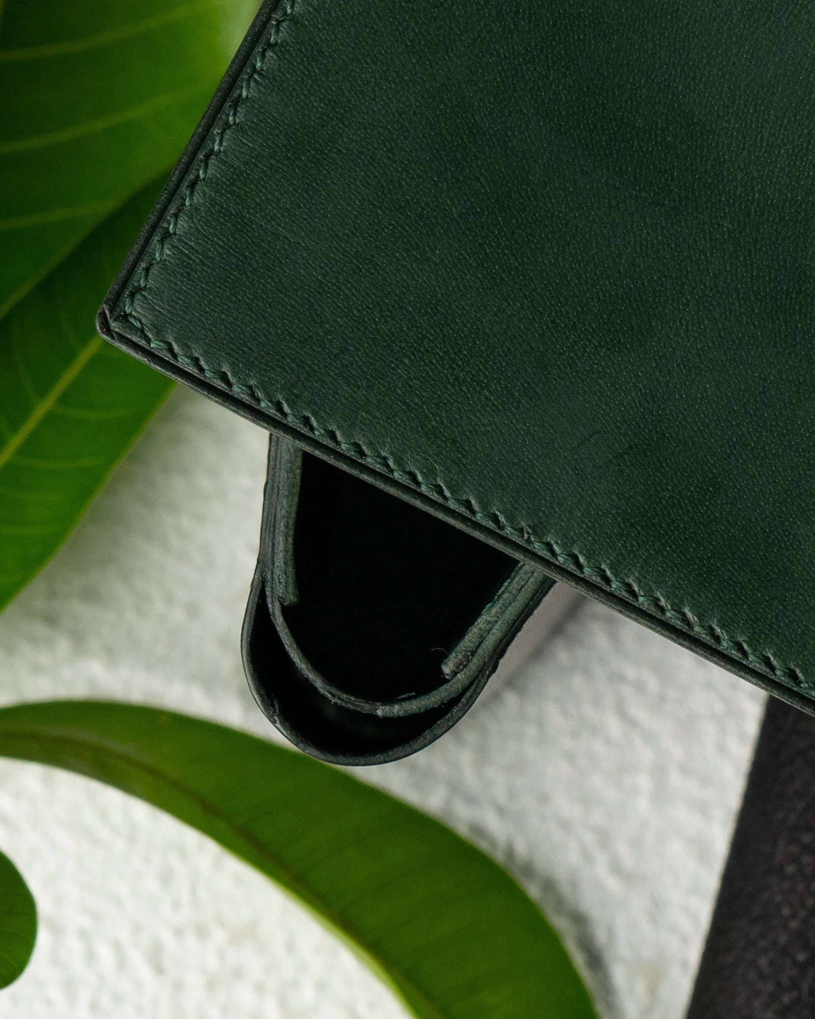 Adam Wallet – Green Indian Buffalo Full - Veg Leather - Ceylon Leather Crafts