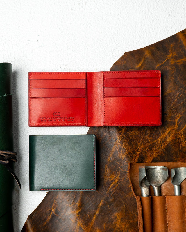 Adam – Woody Green & Wine Red Edition - Ceylon Leather Crafts