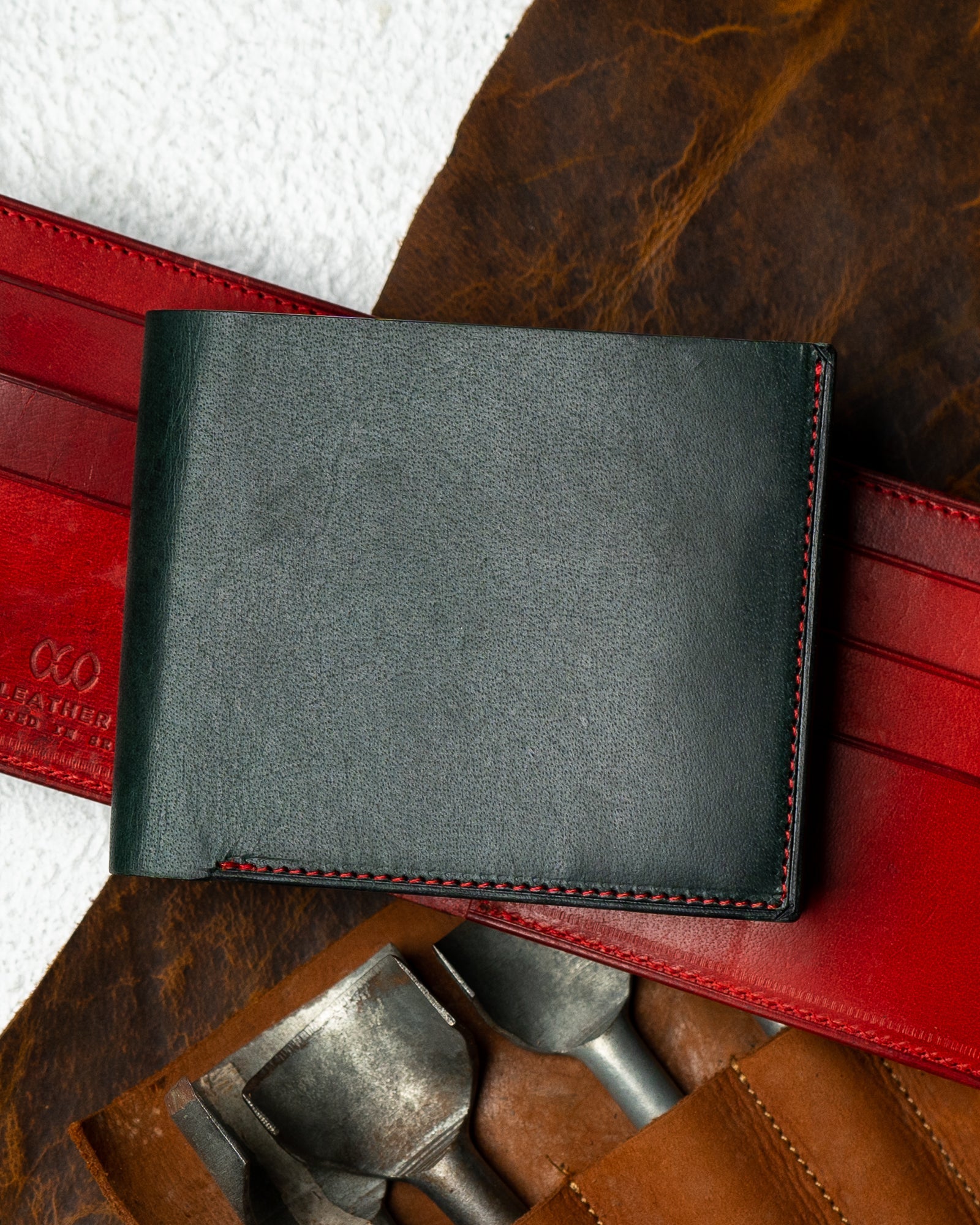 Adam – Woody Green & Wine Red Edition - Ceylon Leather Crafts