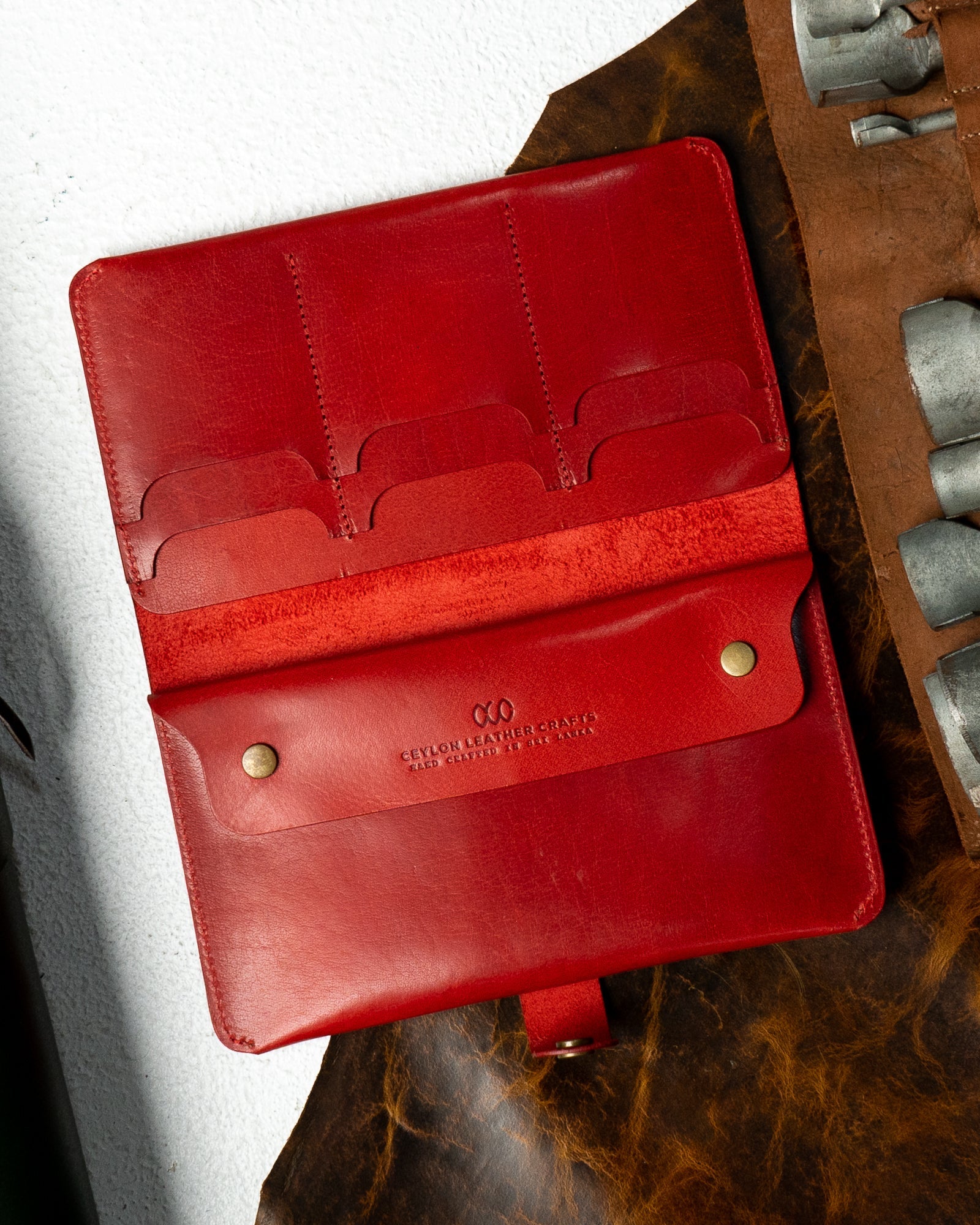 Aurora – Woody Wine Red Leather Edition - Ceylon Leather Crafts