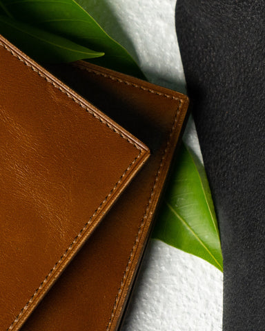 Caleb Wallet – Imported Oil - Finished Tan Leather - Ceylon Leather Crafts