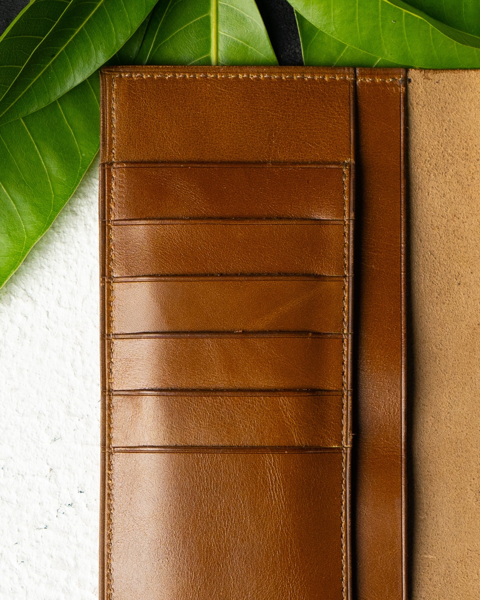 Caleb Wallet – Imported Oil - Finished Tan Leather - Ceylon Leather Crafts