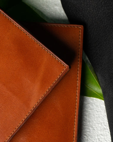 Caleb Wallet – Imported Wax Oil Leather (Tan Edition) - Ceylon Leather Crafts