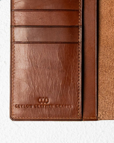 Caleb Wallet – Italian Full - Veg Calf Leather Edition - Ceylon Leather Crafts
