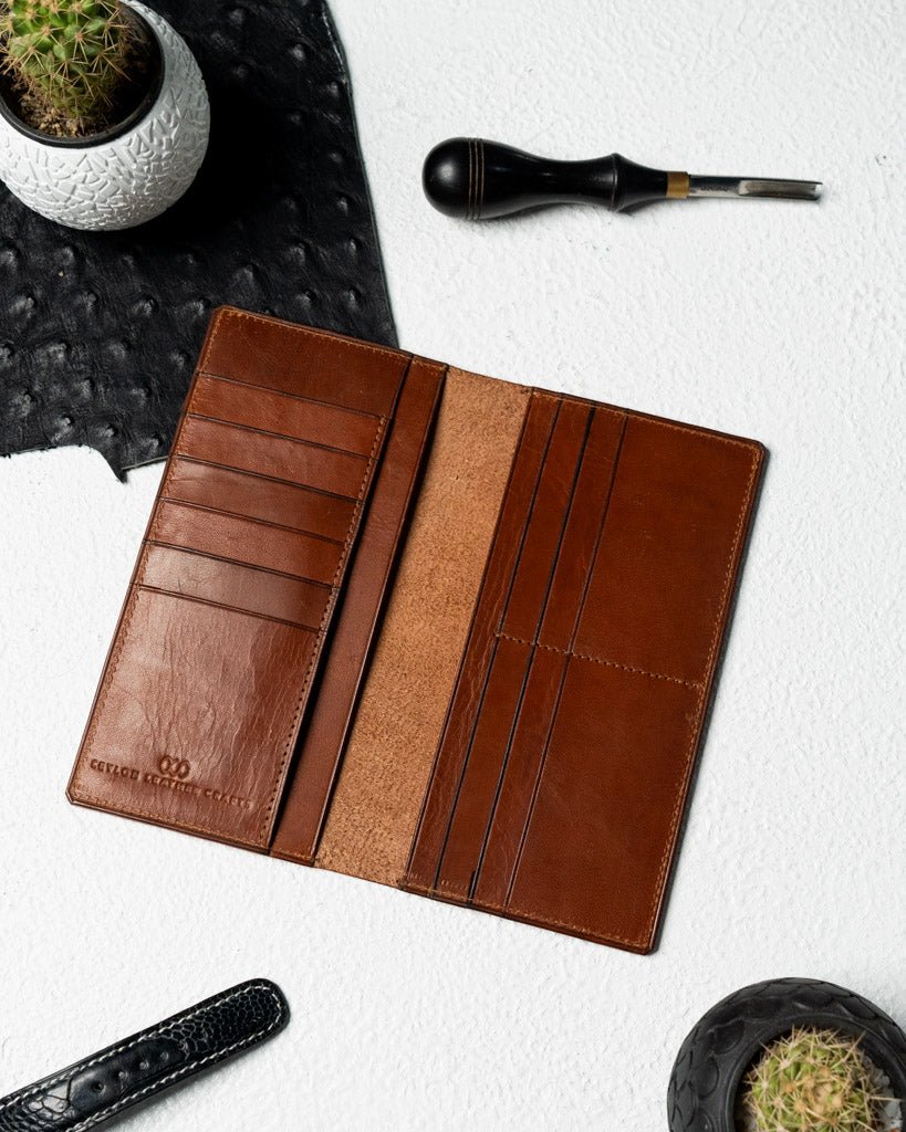 Caleb Wallet – Italian Full - Veg Calf Leather Edition - Ceylon Leather Crafts