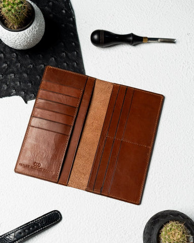 Caleb Wallet – Italian Full - Veg Calf Leather Edition - Ceylon Leather Crafts