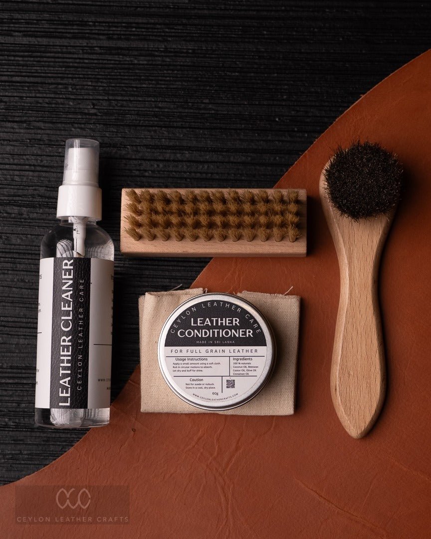 Ceylon Leather Care – Premium Pack - Ceylon Leather Crafts