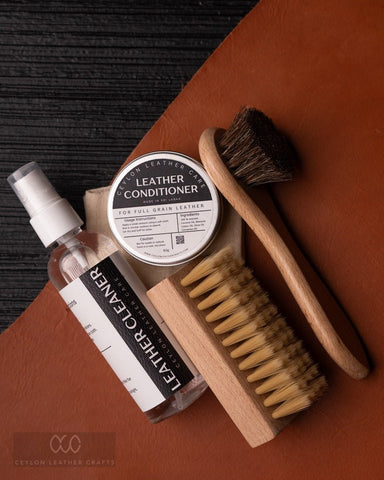 Ceylon Leather Care – Premium Pack - Ceylon Leather Crafts