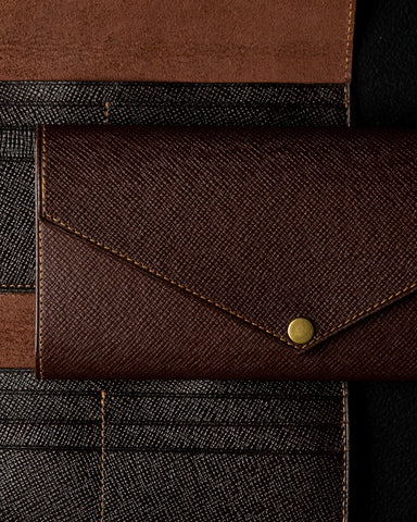 EZRA Wallet – Oil Pull - Up & Crust Calf Leather Edition - Ceylon Leather Crafts
