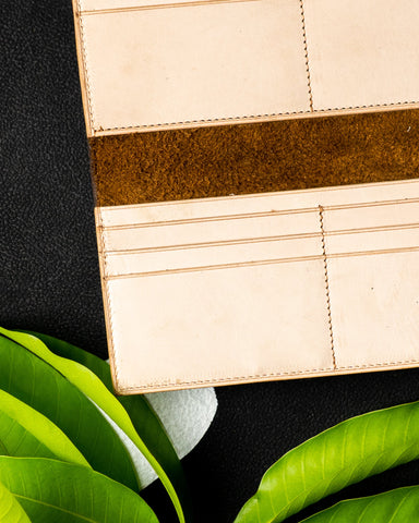 EZRA Wallet – Oil Pull - Up & Crust Calf Leather Edition - Ceylon Leather Crafts