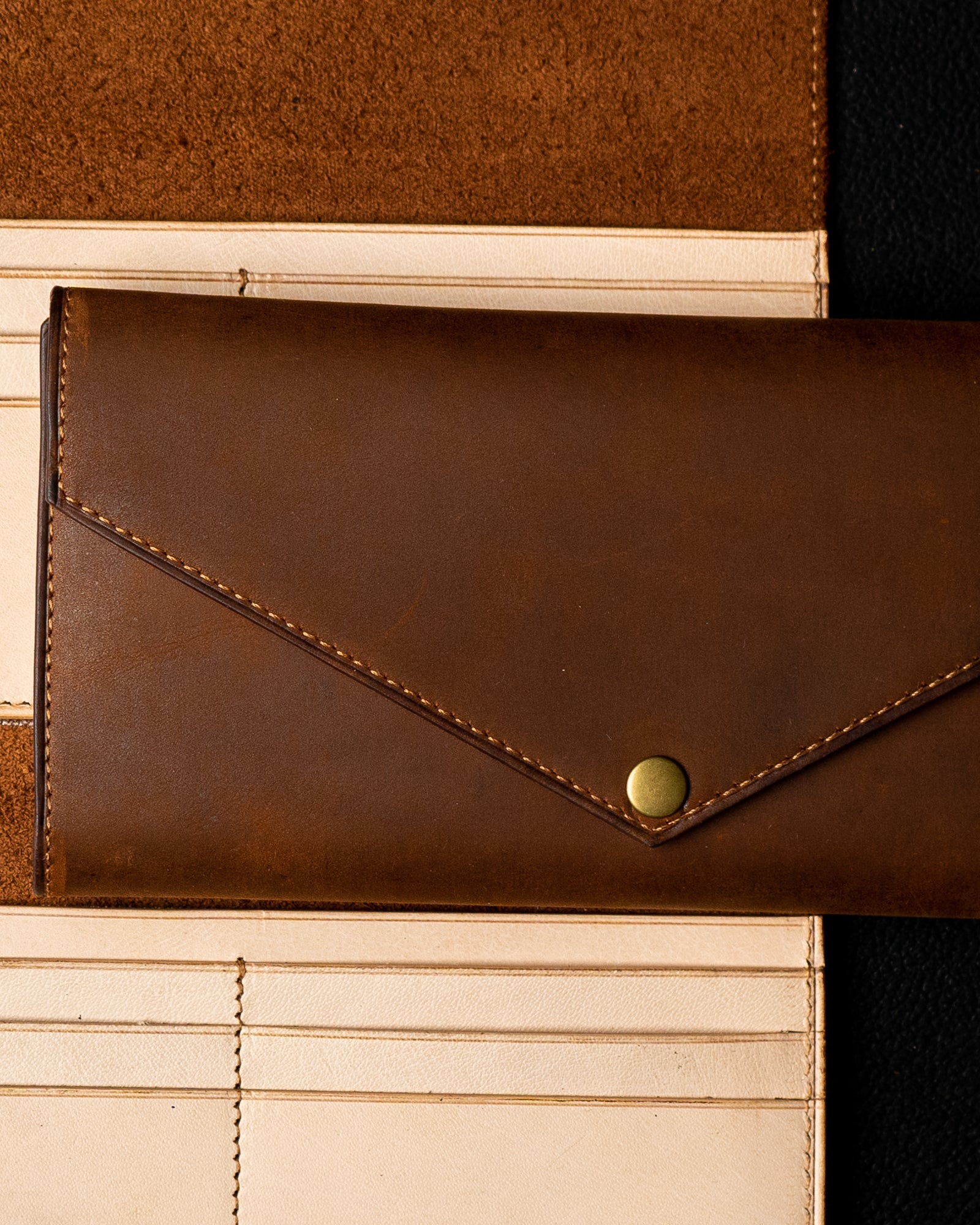 EZRA Wallet – Oil Pull - Up & Crust Calf Leather Edition - Ceylon Leather Crafts