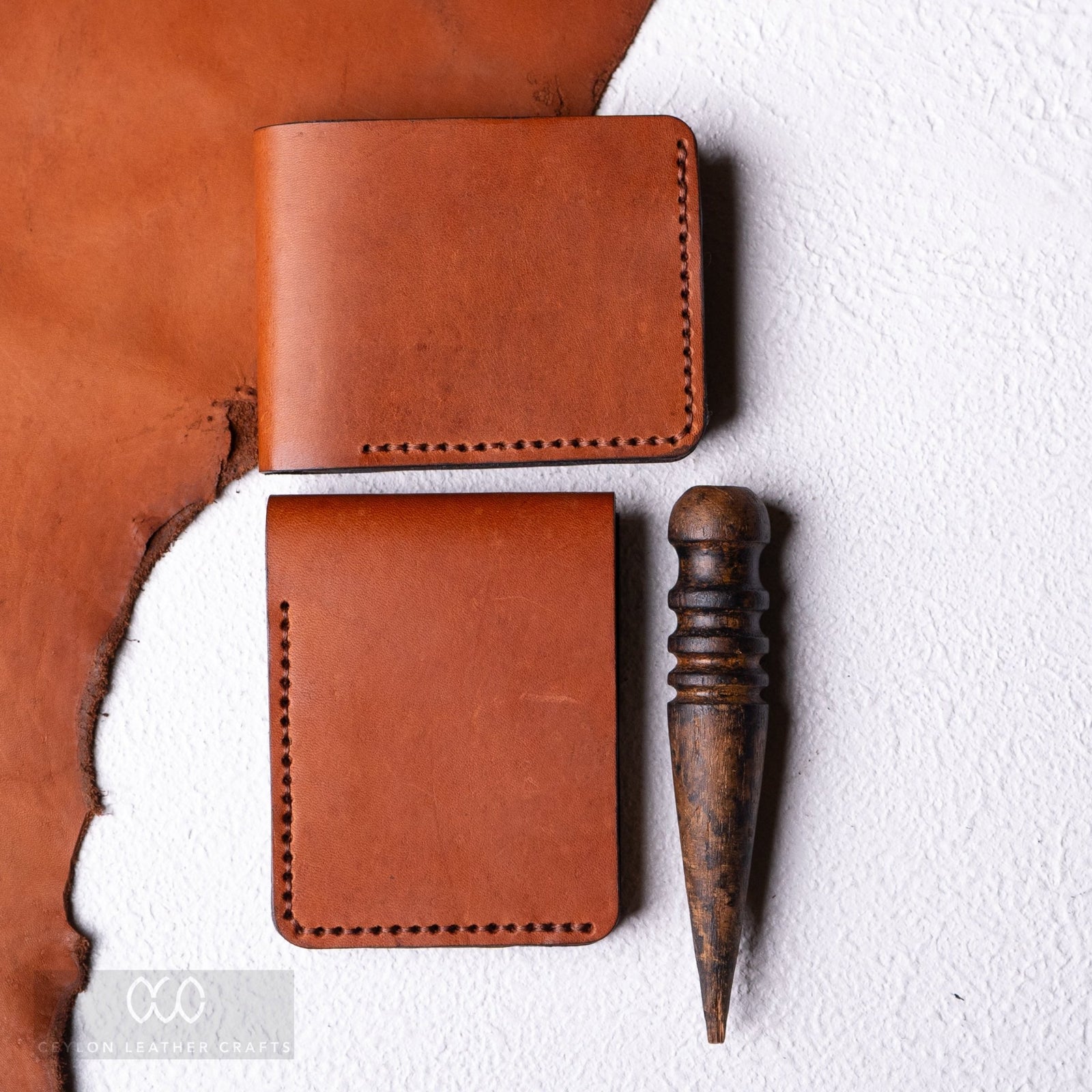 Hugo Reddish Brown - italian calf Cow Leather - Ceylon Leather Crafts