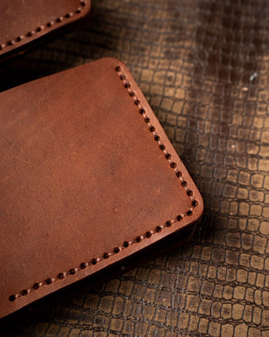 Hugo Wallet – Light tan Ceylon Cow Leather - Ceylon Leather Crafts