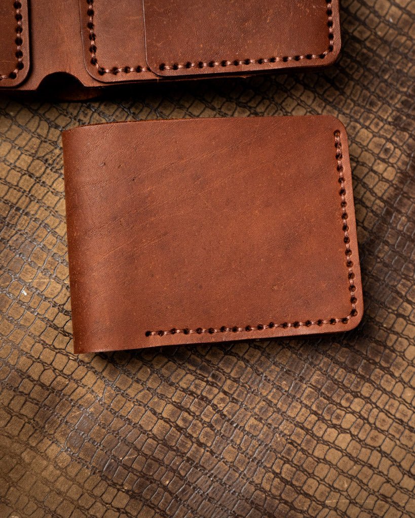 Hugo Wallet – Light tan Ceylon Cow Leather - Ceylon Leather Crafts