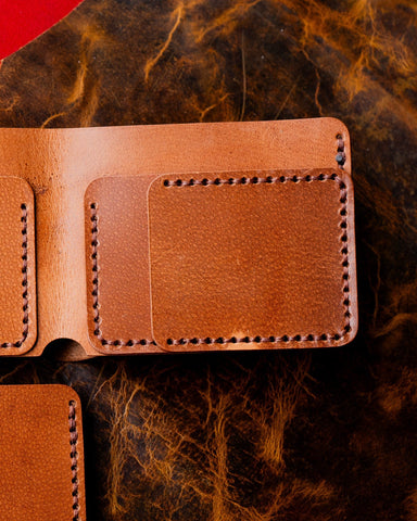 Hugo Wallet – Woody Tan Brown Leather Edition - Ceylon Leather Crafts