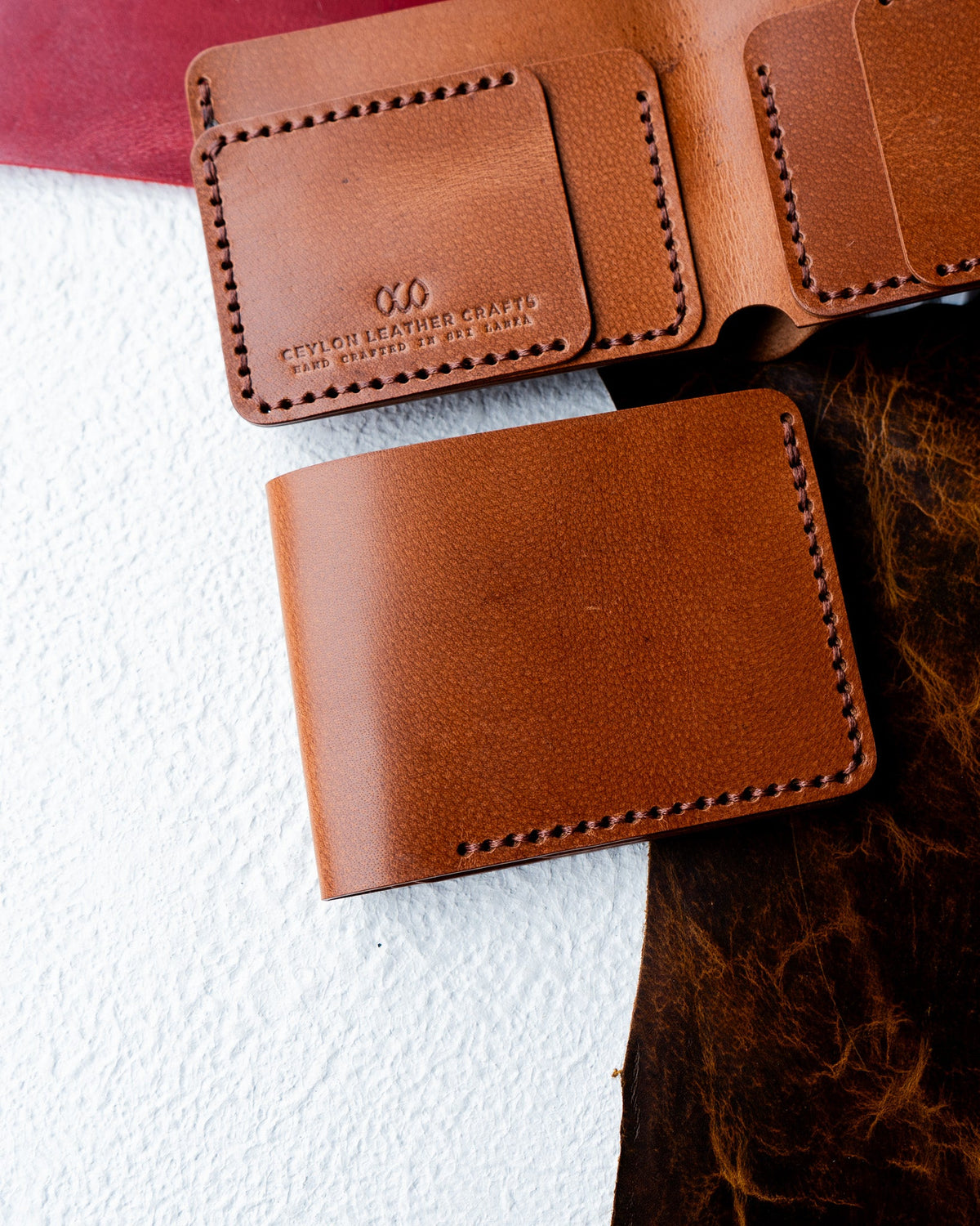 Hugo Wallet – Woody Tan Brown Leather Edition - Ceylon Leather Crafts