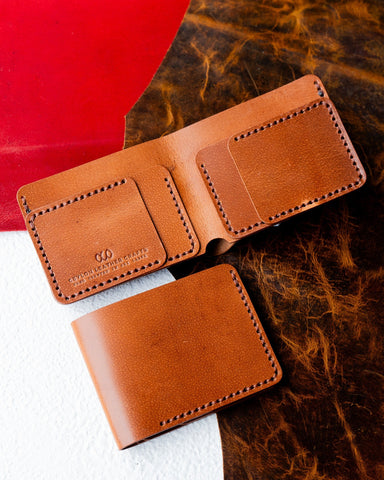 Hugo Wallet – Woody Tan Brown Leather Edition - Ceylon Leather Crafts