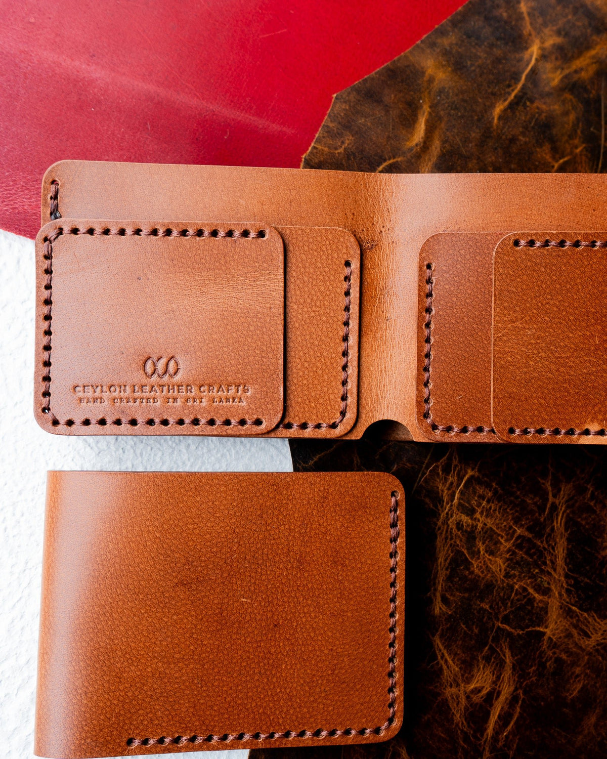 Hugo Wallet – Woody Tan Brown Leather Edition - Ceylon Leather Crafts
