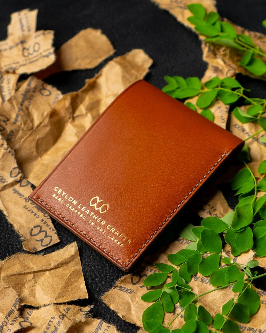 LAEL Wallet – Tan Buffalo Calf Full - Veg Leather - Ceylon Leather Crafts
