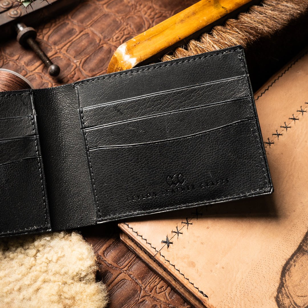 Leo - Goat Black - Ceylon Leather Crafts