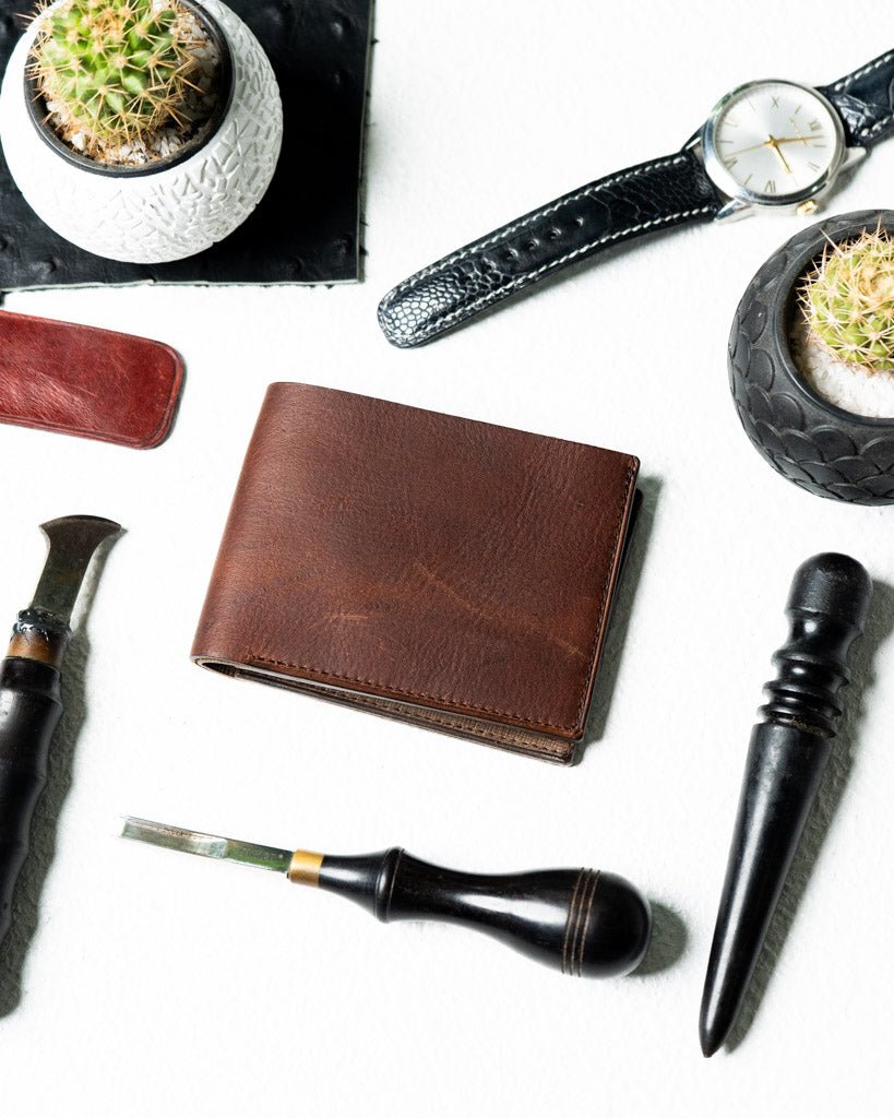 LEO Wallet – Dual Oil Pull - Up Edition (Dark Brown) - Ceylon Leather Crafts
