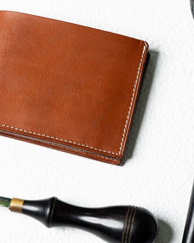 LEO Wallet – Italian Veg - Tanned Sample Edition - Ceylon Leather Crafts
