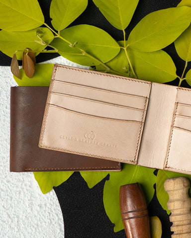 LEO Wallet – Oil Pull - Up & Crust Calf Leather Edition - Ceylon Leather Crafts