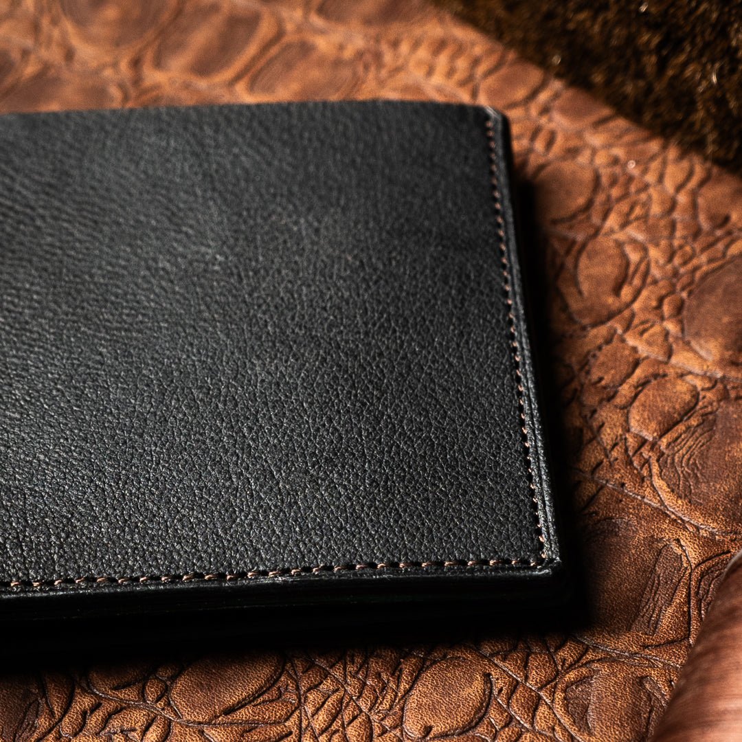 Levi Black Green - Goat Leather - Ceylon Leather Crafts